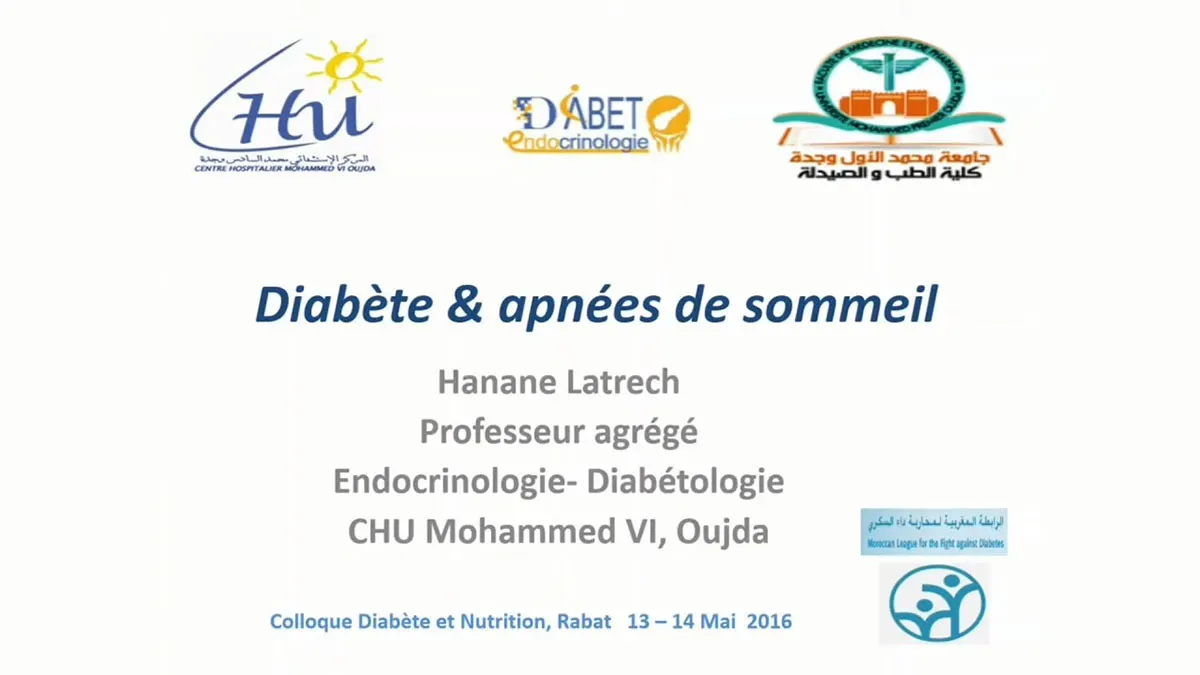 Apnées du sommeil et diabète.