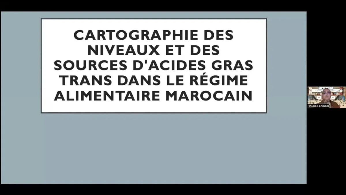 Cartographie des niveaux et des sources d ́acides gras trans dans le régime alimentaire Marocain.