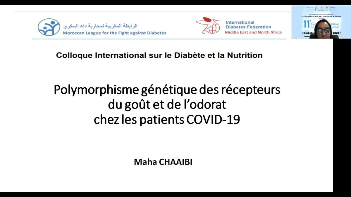 Détermination du polymorphisme génétique des récepteurs du goût, de l'odorat et de la vitamine D chez les patients COVID-19.