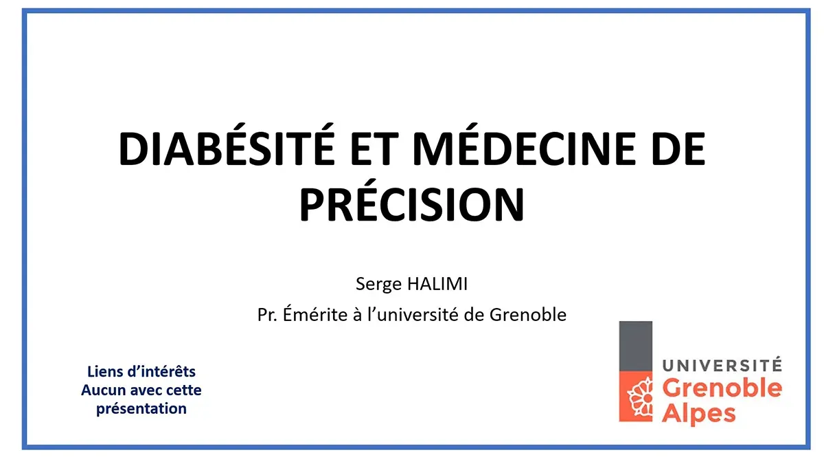 Diabésité et médecine de précision.