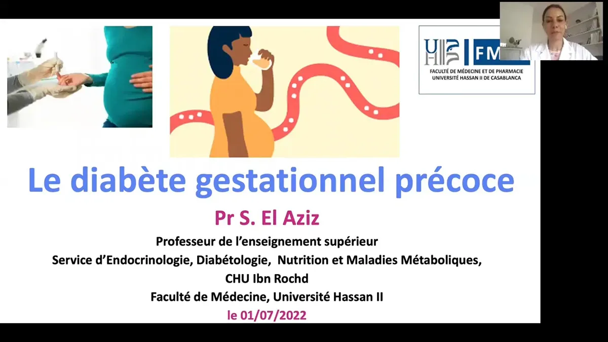 Diabète gestationnel précoce.