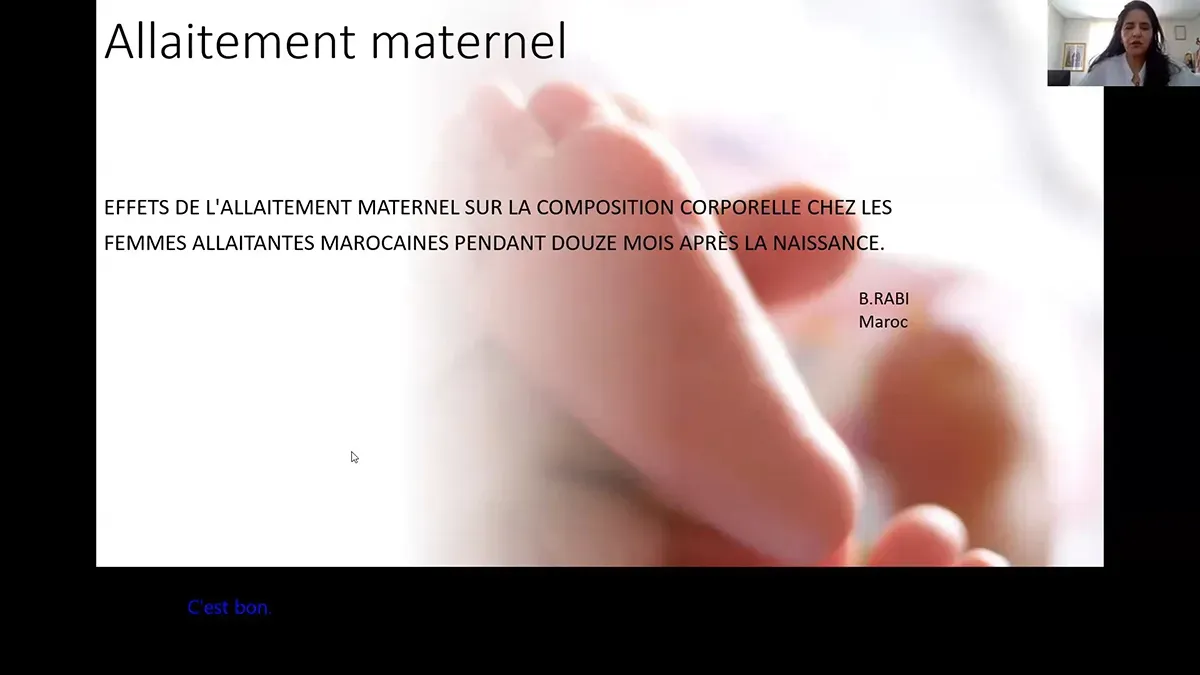 Effets de l'allaitement maternel sur la composition corporelle chez les femmes allaitantes marocaines pendant douze mois après la naissance.