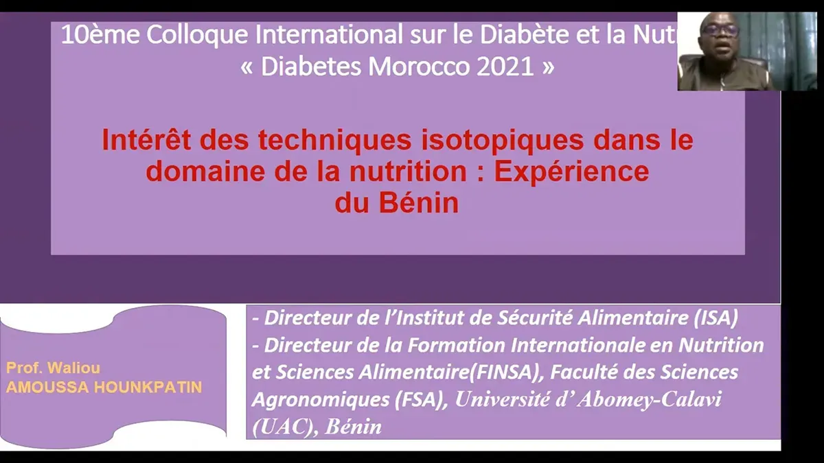 Intérêt des techniques isotopiques dans le domaine de la nutrition : Expérience du Bénin.