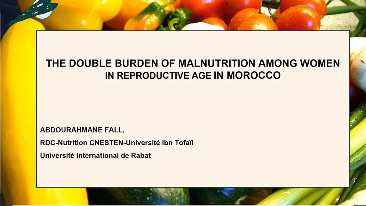 La double charge chez les femmes en âge de procréer au Maroc : Obésité, Carence en fer et ou Diabète.
