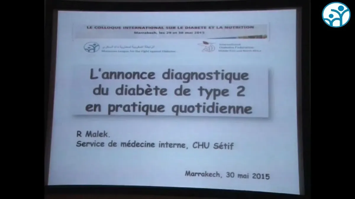 L'annonce diagnostique du diabète de type 2 en pratique quotidienne