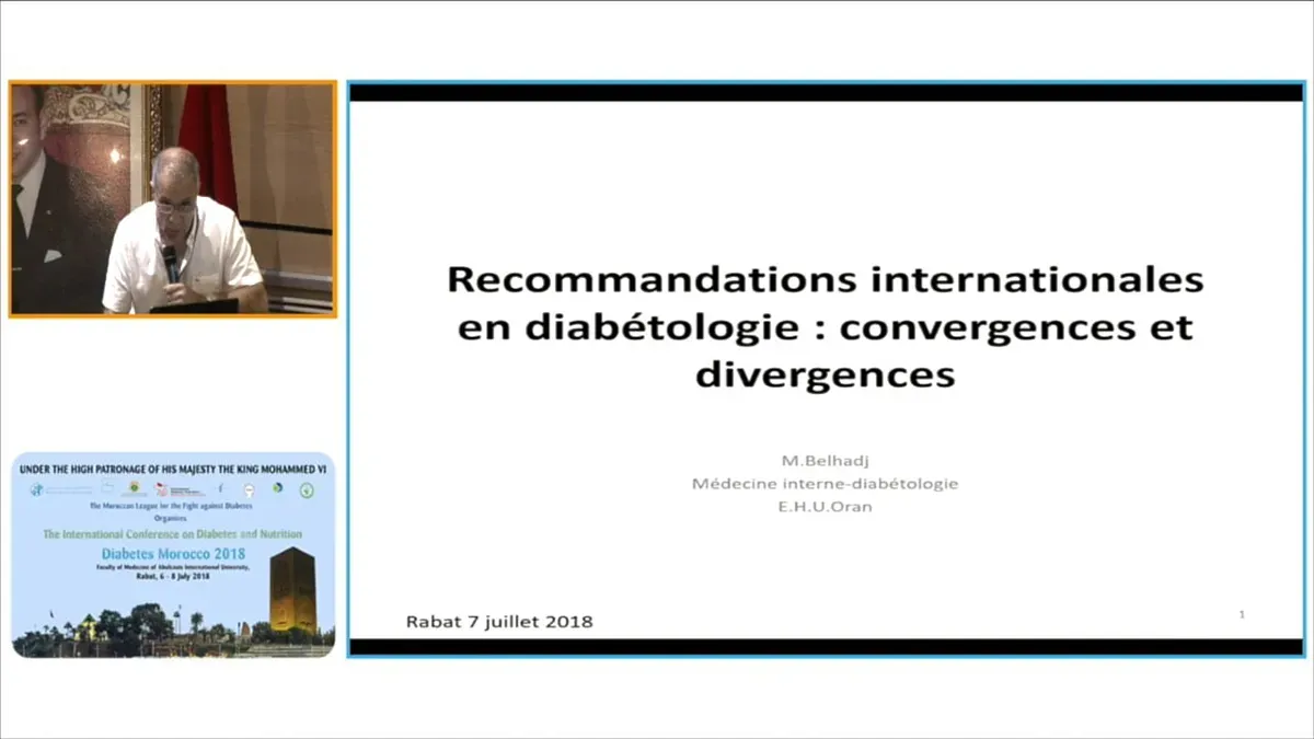 Les différentes recommandations en Diabétologie: Convergences et divergences