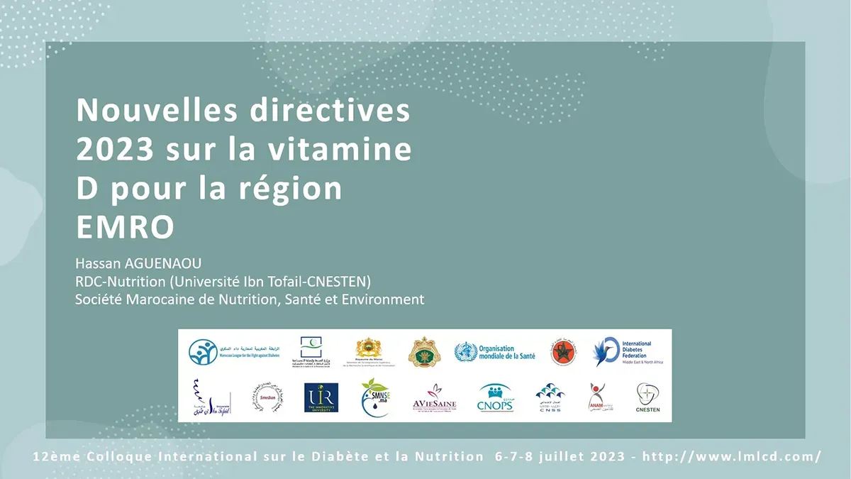 Nouvelles directives 2023 sur la vitamine D et Fer pour la Région EMRO