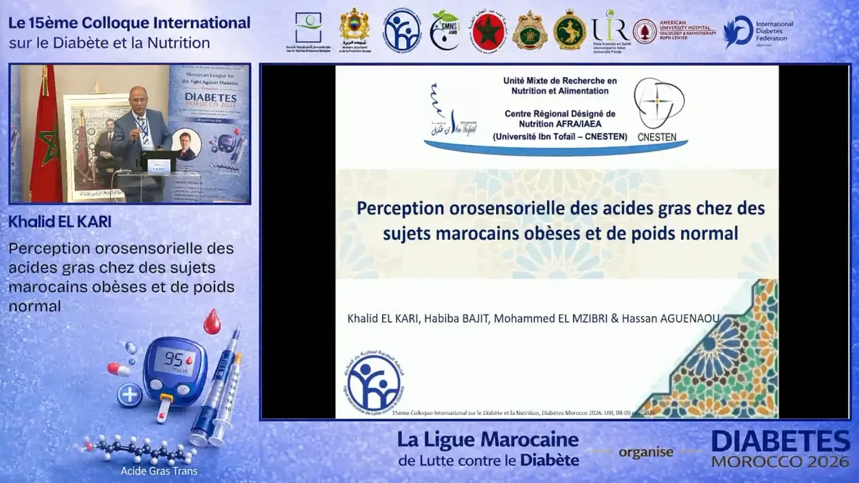 Perception orosensorielle des acides gras chez des sujets marocains obèses et de poids normal