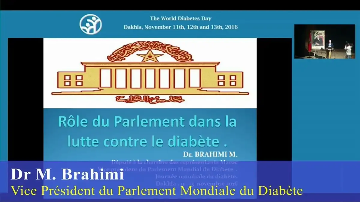 Rôle du Parlement Marocain dans la lutte  contre le Diabète.