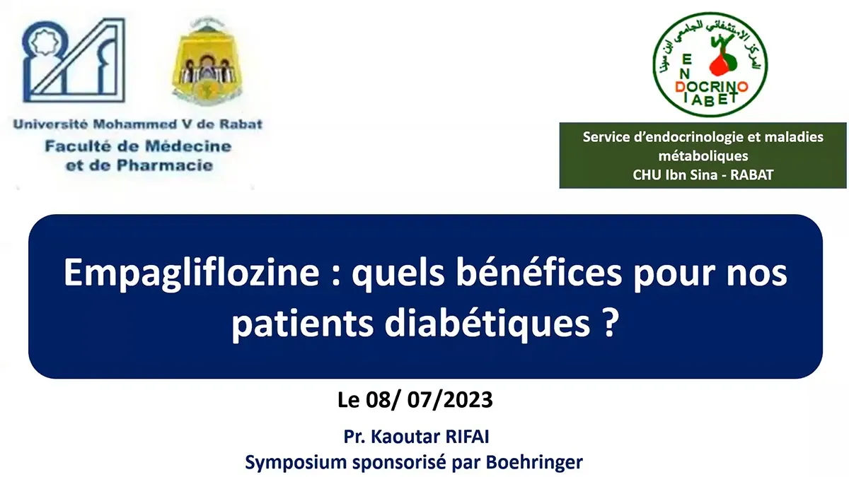 Symposium Boehringer : « Empagliflozine : Quels bénéfices pour nos patients diabétiques ? ».