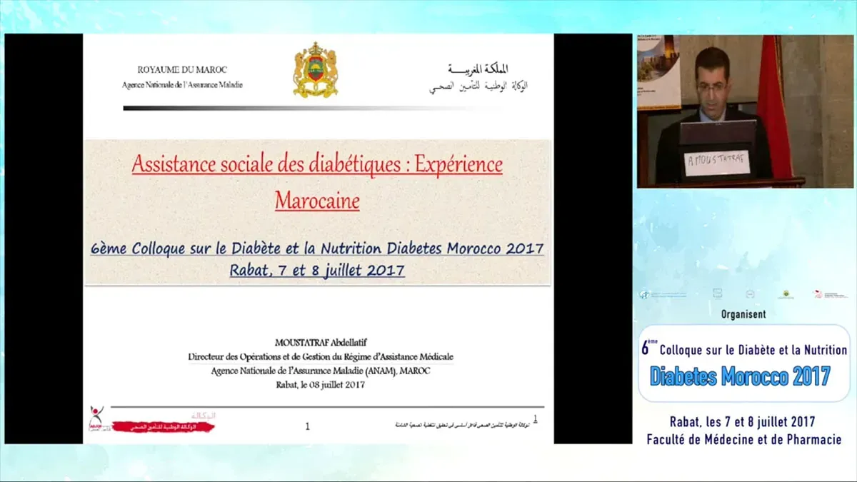 Symposium : L’assistance sociale des diabétiques : Expérience marocaine