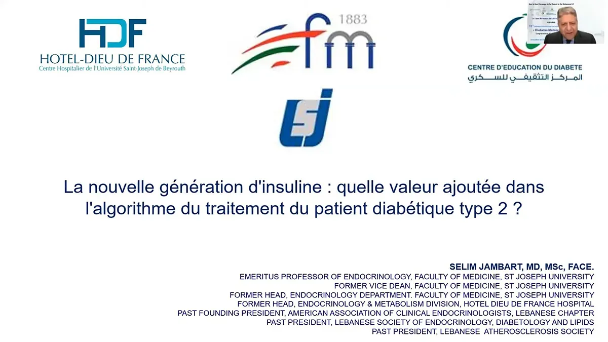 Symposium NovoNordisk : La nouvelle génération d’insuline : quelle valeur ajoutée dans l’algorithme du traitement du patient diabétique type 2 ?