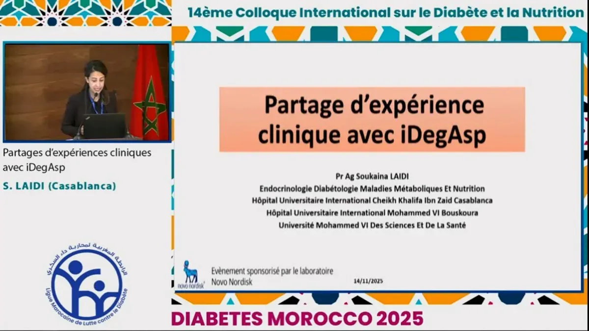 Symposium NovoNordisk : Partages d’expériences cliniques avec iDegAsp.