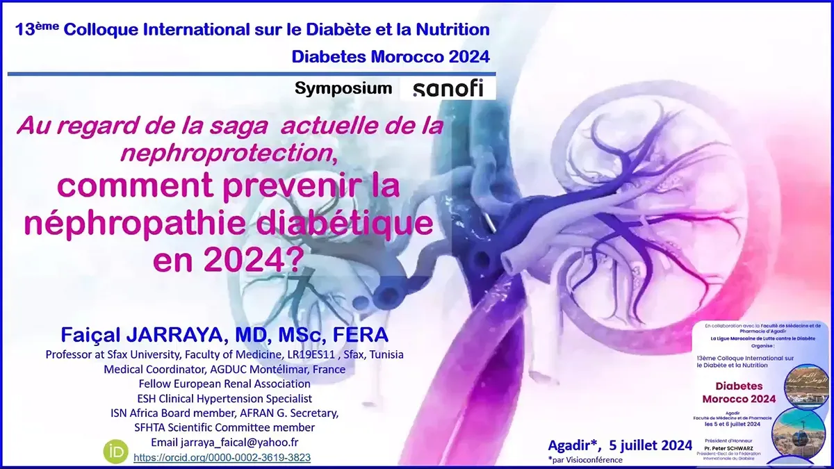 Symposium Sanofi : Au regard de la saga actuelle de la néphrotection, comment prévenir la néphropathie ?